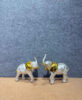 Pair of Ornate Elephants (Silver/Gold) (AR JG 07) (AR JG 07)