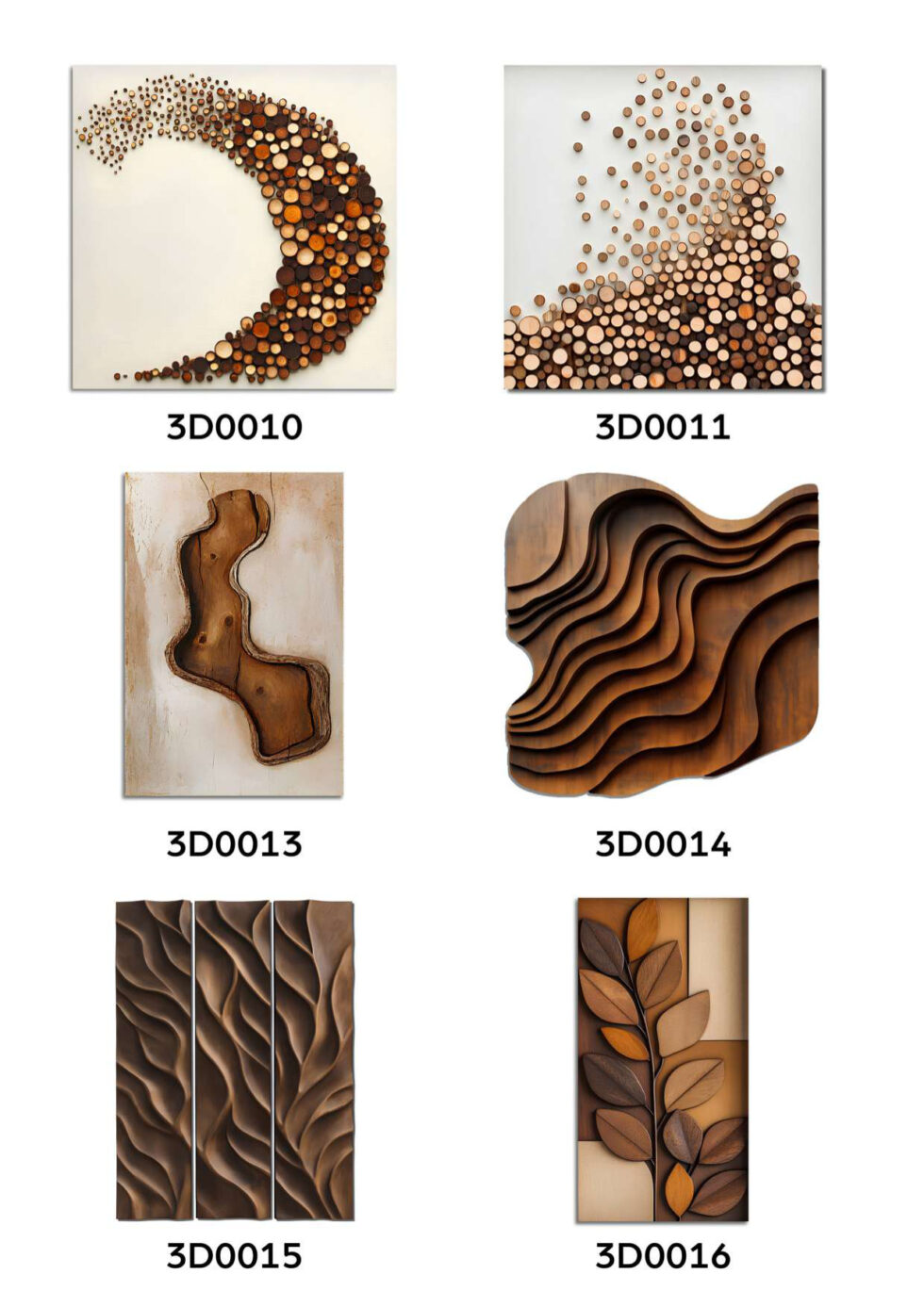 Soft Blocks Modular Wall Art (Set of 6) (NWA-20212) (NWA-20212)