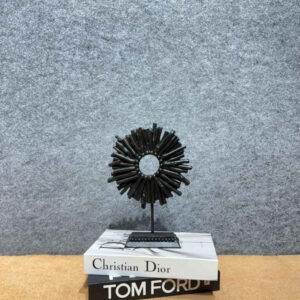 Radial Sunburst Spoke Sculpture on Stand (Black) (PR 44509-BLACK) (PR 44509-BLACK)