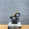 Three Figures Sitting on Loop Sculpture (Black/Gold) (PR 6859-BLACK) (PR 6859-BLACK)