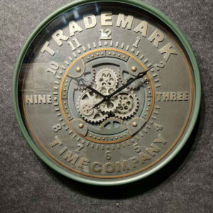 Time & Numbers Oversized Round Clock (Y676) (Y676)